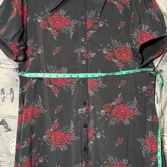 *READ* KILLSTAR PANDORAS REVENGE HI LO SHIRT DRESS SZ 3X EUC - Picture 9 of 9